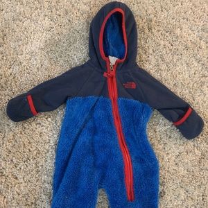 The North Face fleece bunting snow suit